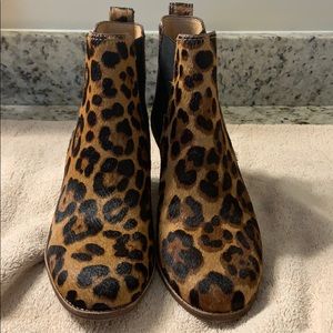 Madewell Chelsea Leopard booties
